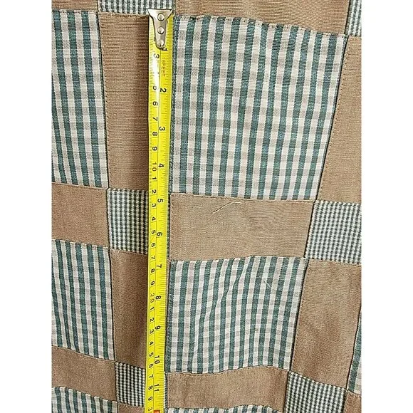 COPY - Quilted Sewn Patchwork Plaids Checker Canvas Fabric 54" W x 5 yards lot - Picture 7 of 12